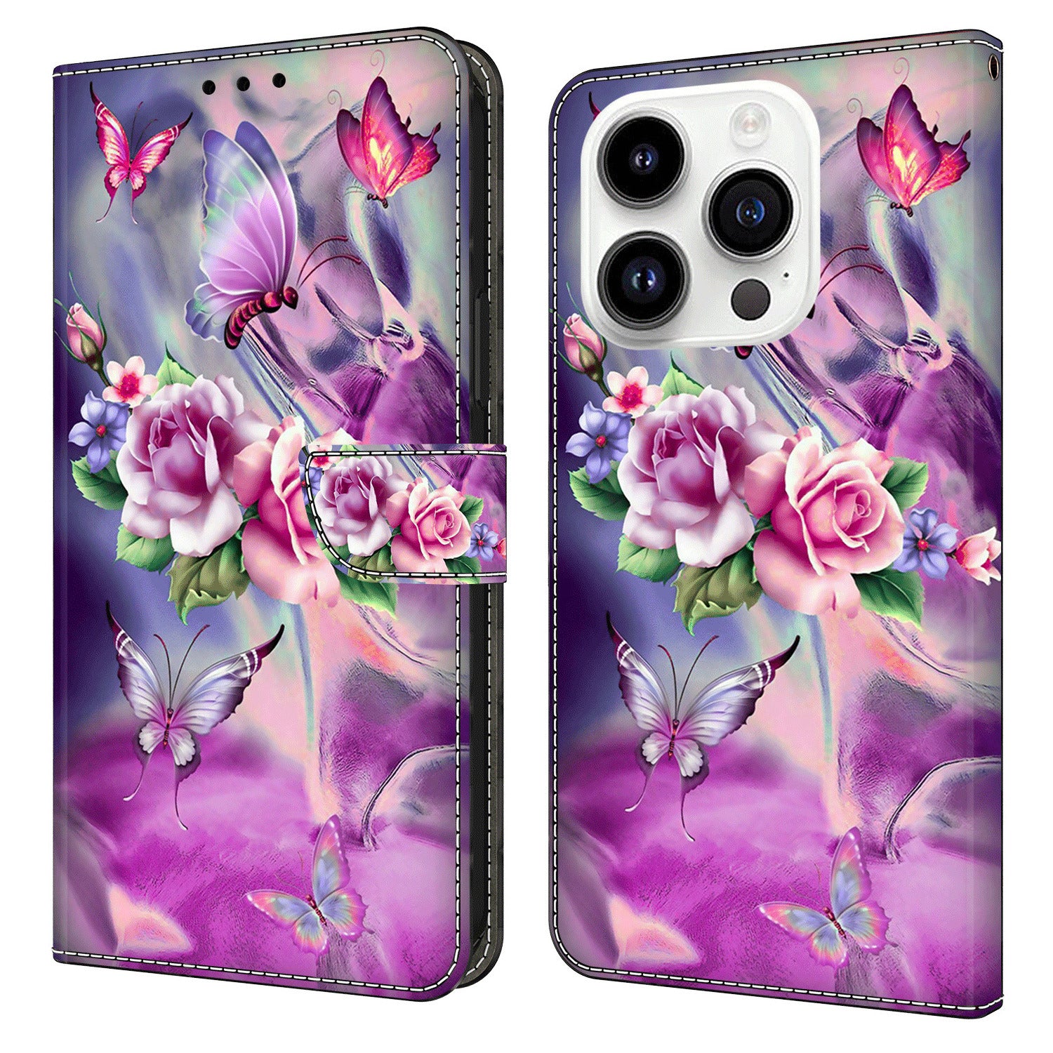 For iPhone 14 Pro PU Leather Wallet Case 3D Pattern Printed Magnetic Closure Stand Phone Cover For iPhone 14 Pro PU Leather Wallet Case 3D Pattern Printed Magnetic Closure Stand Phone Cover